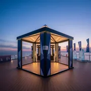 Аренда Шатер пагода 6х6 м для мероприятия на теплоходе «Дагомыс» — ART SPACE