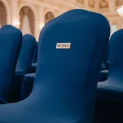 Аренда Чехол стрейч для стула синий в Зале органной и камерной музыки — ART SPACE
