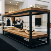 Аренда Фуршетная система 2 яруса дерево в Grand Karat Sochi — ART SPACE