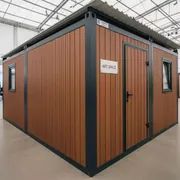 Аренда Хозблок из ДПК Дарвин 6х8 коричневый в ресторане «Brunello» — ART SPACE