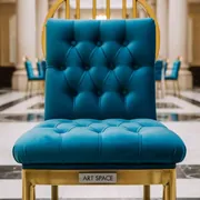 Аренда Подушка на стул лазурно синяя в санатории «Русь» — ART SPACE