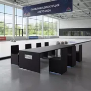 Аренда Комплект мебели Flow 2 черный в Керлинговом центре «Ледяной куб» — ART SPACE