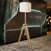 Аренда белого торшера в Сочи в Bridge Resort | ART SPACE