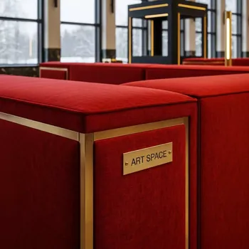 Аренда Секция модульная California Red красная в санатории «Русь» — ART SPACE