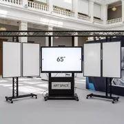 Аренда Система рельсовая комбинированная Skilo с четырьмя маркерно рельсовыми досками и интерактивной панелью 65 в Green Flow Hotel — ART SPACE