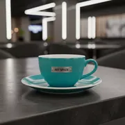 Аренда Чайная пара Porland 250 мл бирюзовая в Rixos Krasnaya Polyana — ART SPACE