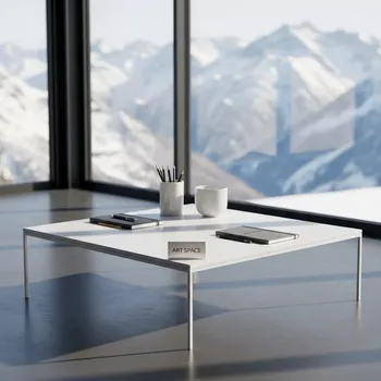 Аренда Стол журнальный Vitshe White 50х50 на курорте «Газпром» (Альпика) — ART SPACE