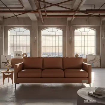 Аренда Диван Chelsea 3 местный молочный шоколад Сочи — ART SPACE