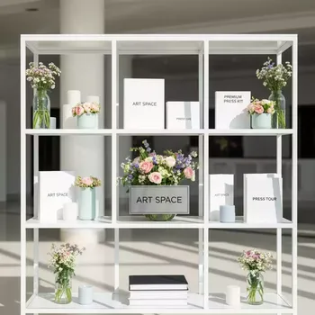 Аренда Стеллажи белые маркет в Rodina Grand Hotel & SPA — ART SPACE