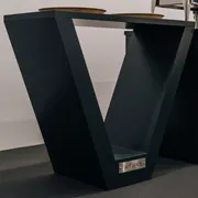 Аренда Фуршетная стойка V темная 200 см в Alpha Sirius — ART SPACE