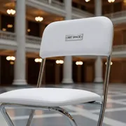 Аренда Стул ИЗО белый кожзам в Зимнем театре — ART SPACE