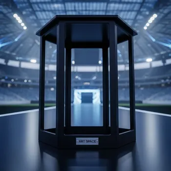 Аренда Фуршетная стойка восьмигранник 15 см черная в VK Stadium Sirius — ART SPACE