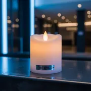 Аренда Свеча LED Адажио белая средняя без батареек в Imeretinskiy Hotel — ART SPACE