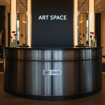 Аренда Стойка полукруглая 2х0,9 м в Mövenpick Hotel — ART SPACE