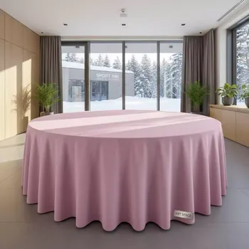 Аренда Скатерть диаметр 3,3 м пудровый цвет в Sport Inn Hotel & Wellness — ART SPACE