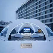 Аренда Шатер арочный гексагональный 14х16 в отеле «Богатырь» — ART SPACE