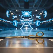 Аренда Ножницы с золотыми рукоятками в ледовом дворце «Большой» — ART SPACE