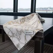 Аренда Салфетка банкетная Шампань мрамор на VIP теплоходе (Морпорт Сочи) — ART SPACE