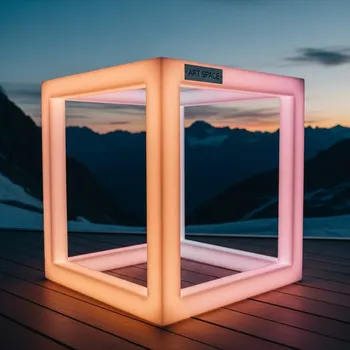 Аренда Куб светящийся открытый на площадке Rosa Peak (2320м) — ART SPACE