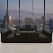 Аренда Диваны черные 180х88х69 см в МФК «Горный» — ART SPACE