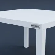 Аренда Стол пластиковый обеденный Step Step Mini белый в Университете «Сириус» — ART SPACE