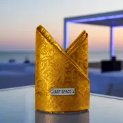 Аренда Салфетка банкетная Розабелла золотая на пляжных клубах Хосты — ART SPACE