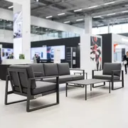Аренда Лаунж зона Крокус 5 местная алюминий темно серый в Alpha Sirius — ART SPACE