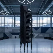 Аренда Стул Enave черный пластик в ледовом дворце «Роза Хутор» — ART SPACE