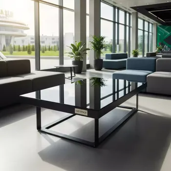 Аренда Стол журнальный black glass в Delta Sirius — ART SPACE