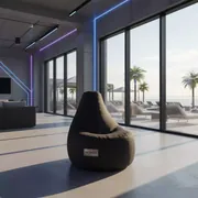 Аренда Кресло мешок Bean bag Opti черный в комплексе Sea Galaxy — ART SPACE