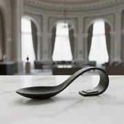 Аренда Ложка черная для комплимента Chan Wave Classic Black в Mövenpick Hotel — ART SPACE