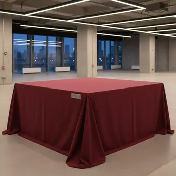 Аренда Скатерть квадратная Бургундия 2,25х2,25 м в Red Arena — ART SPACE