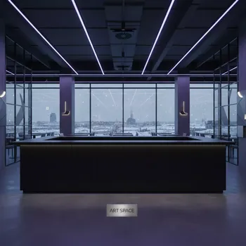 Аренда Стойка барная под обклейку черного цвета в ресторане «Voda» — ART SPACE