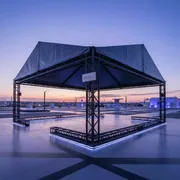Аренда Шатер из ферм двускатный 6х4 м черный в Alpha Sirius — ART SPACE