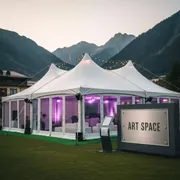 Аренда Пагода Лондон с мягкими стенками 5х15 м в Гранд Отель Поляна — ART SPACE