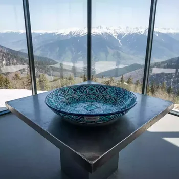Аренда Блюдо для плова "Ляган" 42 см на площадке Rosa Peak (2320м) — ART SPACE