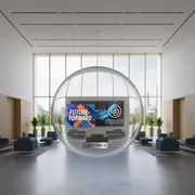 Аренда Шар елочный пластиковый прозрачный под вставку 70 мм в Gamma Sirius — ART SPACE