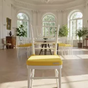 Аренда Подушка для стула Кьявари желтая 2 см в усадьбе Голицына — ART SPACE