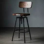 Аренда Стул барный со спинкой черный Tolix Wood в Bridge Resort — ART SPACE