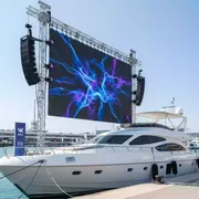 Аренда Экран светодиодный LED 5х3 на VIP теплоходе (Морпорт Сочи) — ART SPACE