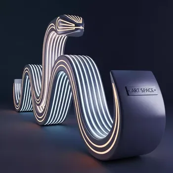Аренда Лавки змейки LED Snake в Сириус Арене — ART SPACE