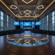 Аренда Тарелка круглая стеклянная 200 мм в Зимнем театре — ART SPACE