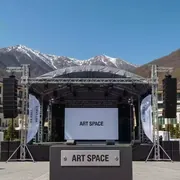 Аренда Сцена 6х4 м с арочной крышей и порталами в Radisson Hotel Rosa Khutor — ART SPACE