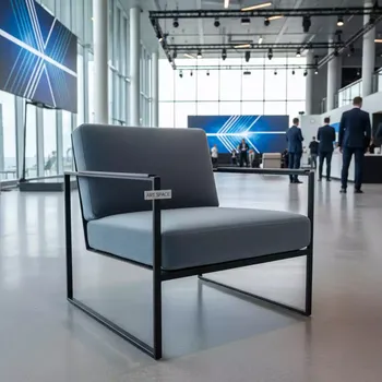 Аренда Стул Аронди серо голубая бархатная подушка в Сириус Арене — ART SPACE