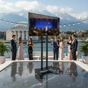 TV экраны 43 дюйма на напольных стойках