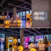 Аренда аттракционы на День смайлика на арене «Фишт» — ART SPACE