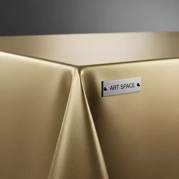 Аренда Скатерть прямоугольная холодное золото в ресторане «Высота 5642» — ART SPACE