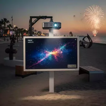 Аренда Комплект интерактивный IQBoard DVT TN082 проектор NEC UM301X крепление Wize Pro STP 30S на пляже «Ривьера» — ART SPACE