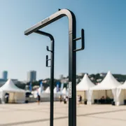 Аренда Вешалка напольная rigga black на территории Морпорта Сочи — ART SPACE
