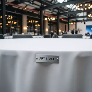 Аренда Скатерть круглая диаметр 2,2 м журавинка гладь белая в Radisson Hotel Rosa Khutor — ART SPACE